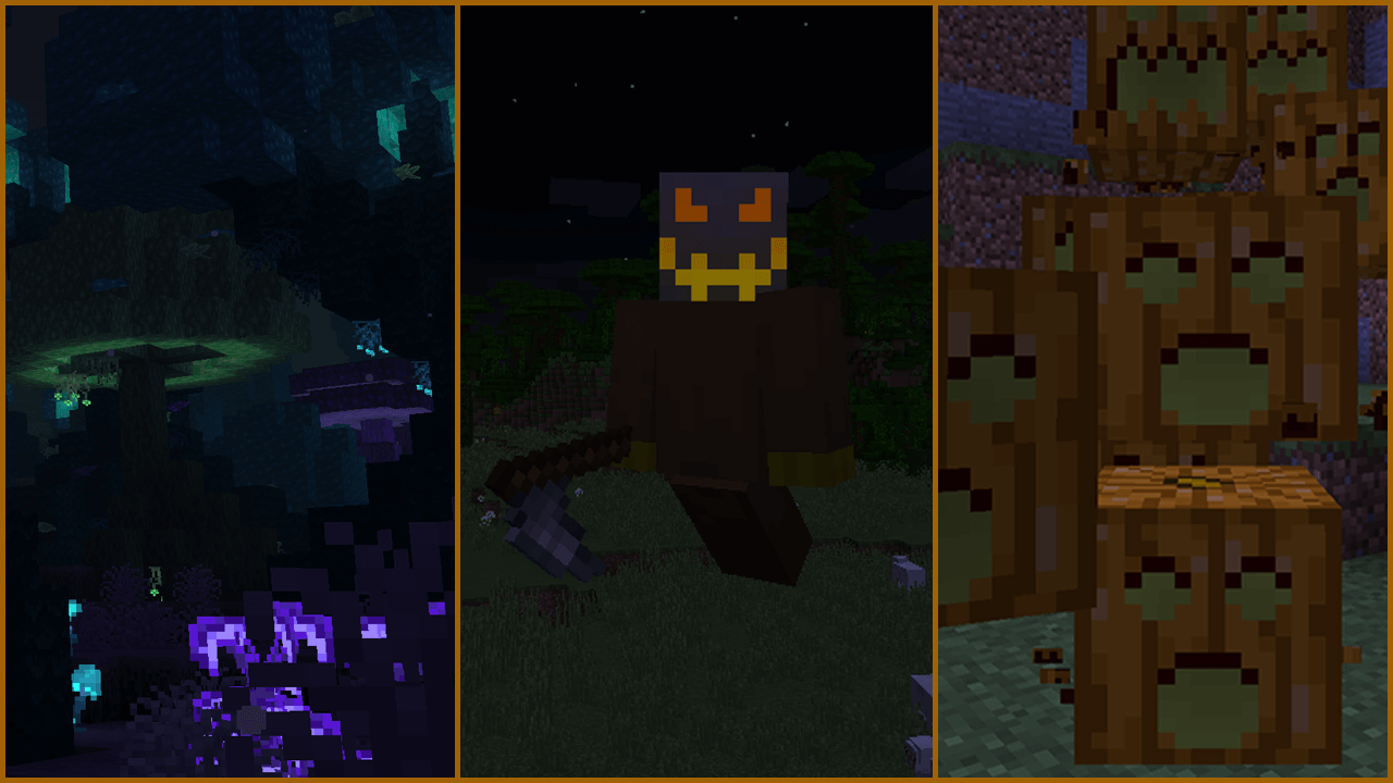 Information about SpookyJam: 2018. Left: The Midnight, Center:Harvester's Night, Right:Eerie Entities