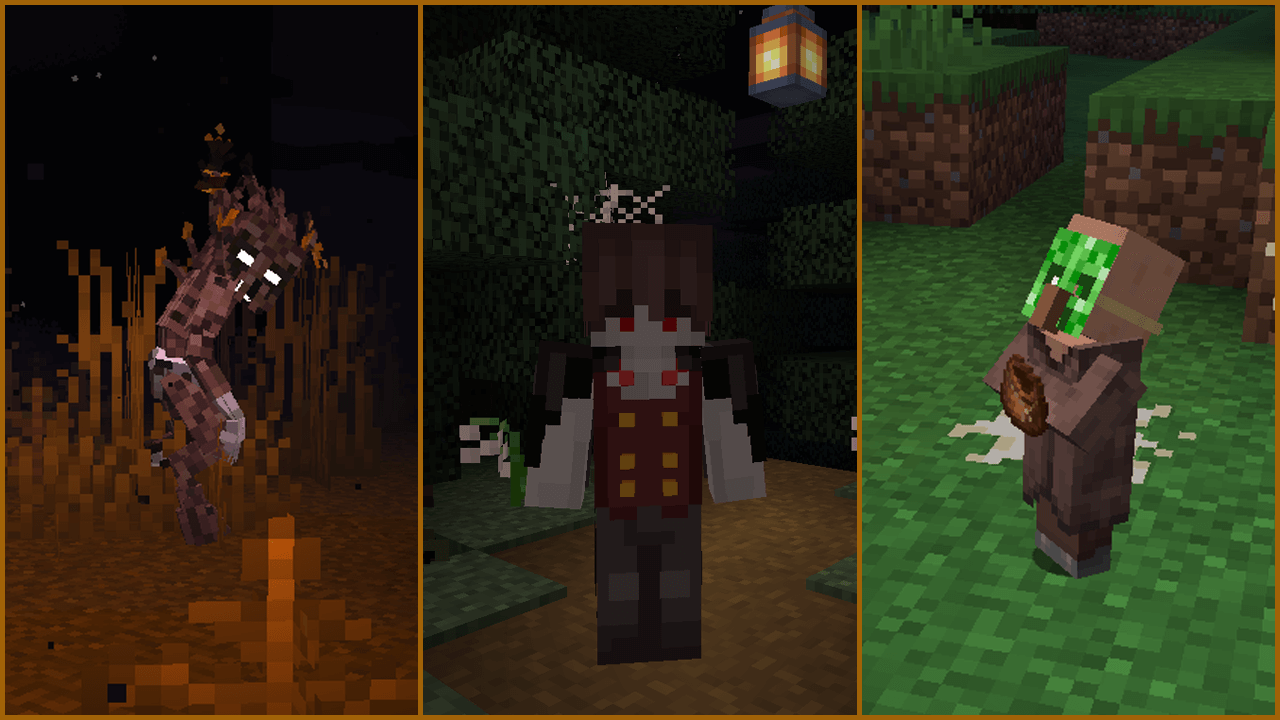 Information about SpookyJam: 2021. Left: Aylyth, Center:Deep In The Night, Right:Haunted Harvest